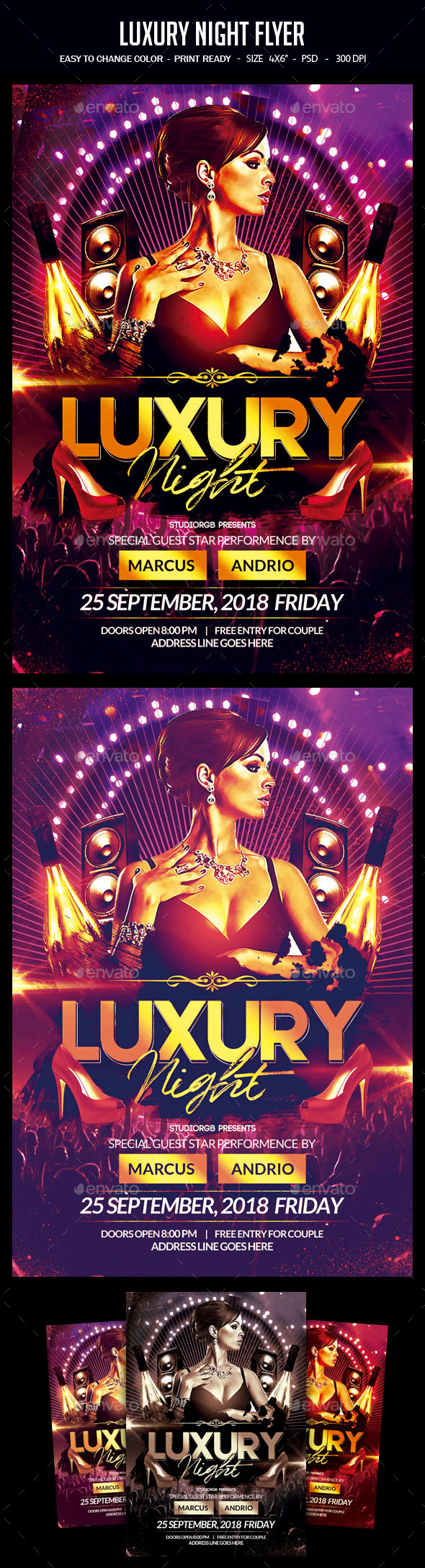 Luxury Night Flyer - Clubs & Parties Events