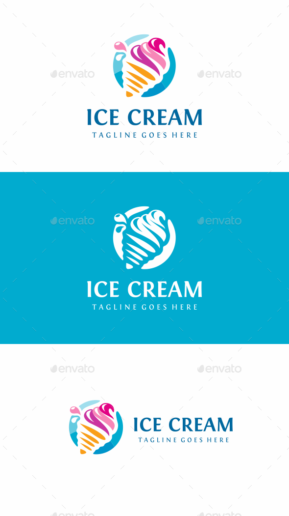 Ice Cream - Food Logo Templates