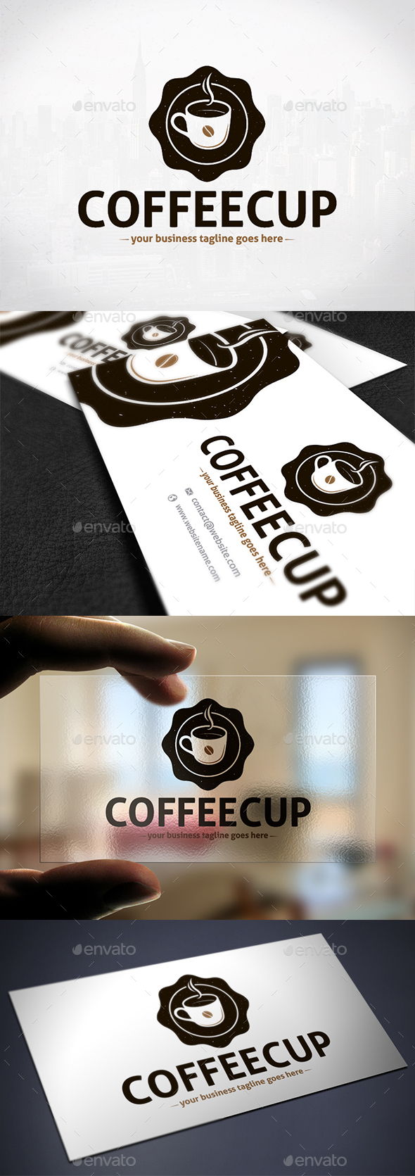 Coffee Emblem Creative Logo - Crests Logo Templates