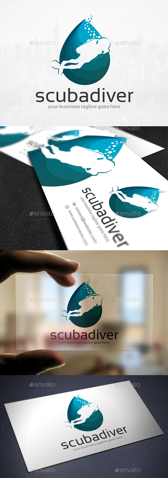 Diving Club Logo Design - Humans Logo Templates