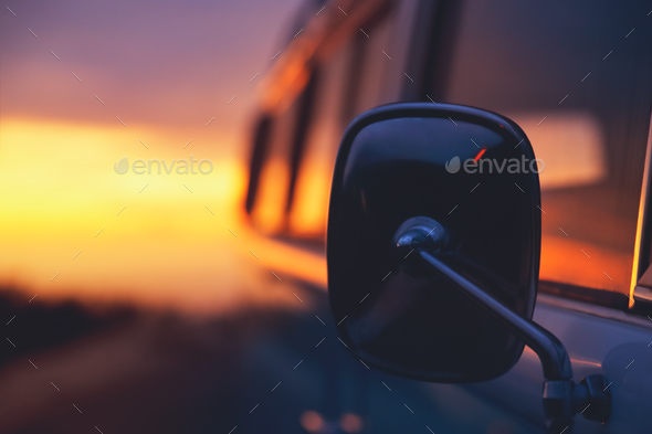 Adventurous journey in the house on the wheels - Stock Photo - Images