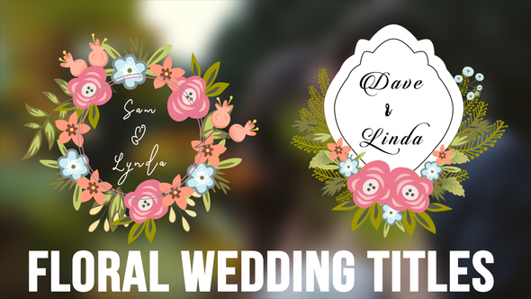 Wedding Floral Titles Pack