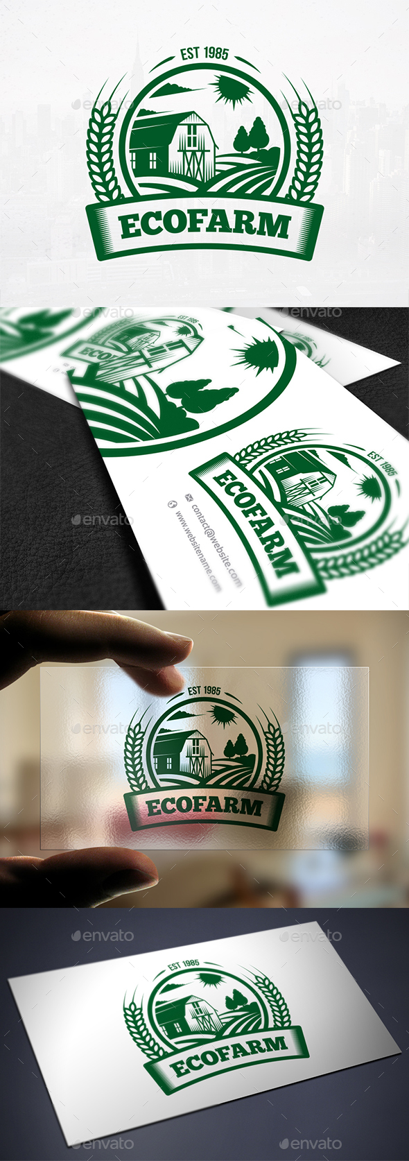 Eco Farm Crest Logo - Crests Logo Templates