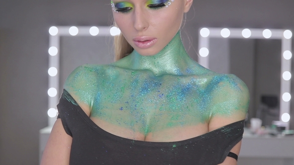 Girl with Fabulous Hair and Fantastic Makeup