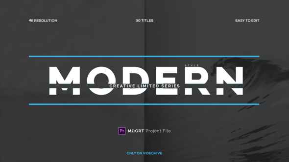 Modern Titles, Premiere Pro Templates | VideoHive