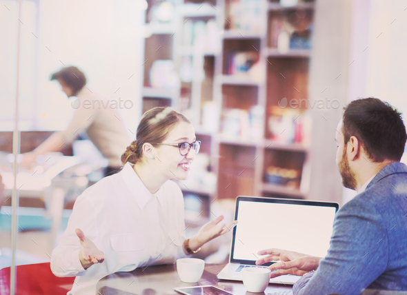 startup Business team Working With laptop in creative office - Stock Photo - Images