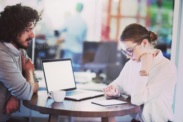 startup Business team Working With laptop in creative office - Stock Photo - Images