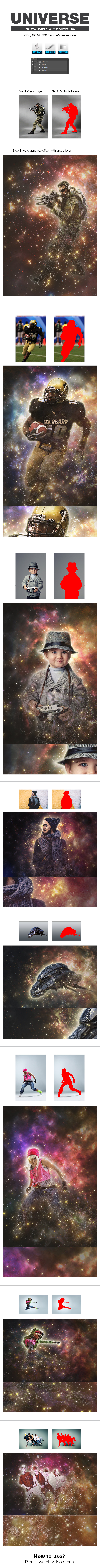 Universe - Photo Effects Actions