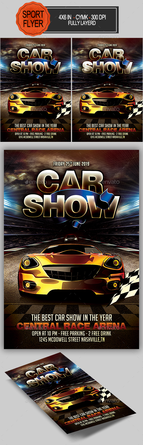 Car Show Flyer - Sports Events