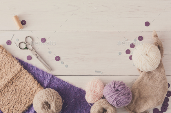 Handmade toy making, artisan workplace - Stock Photo - Images