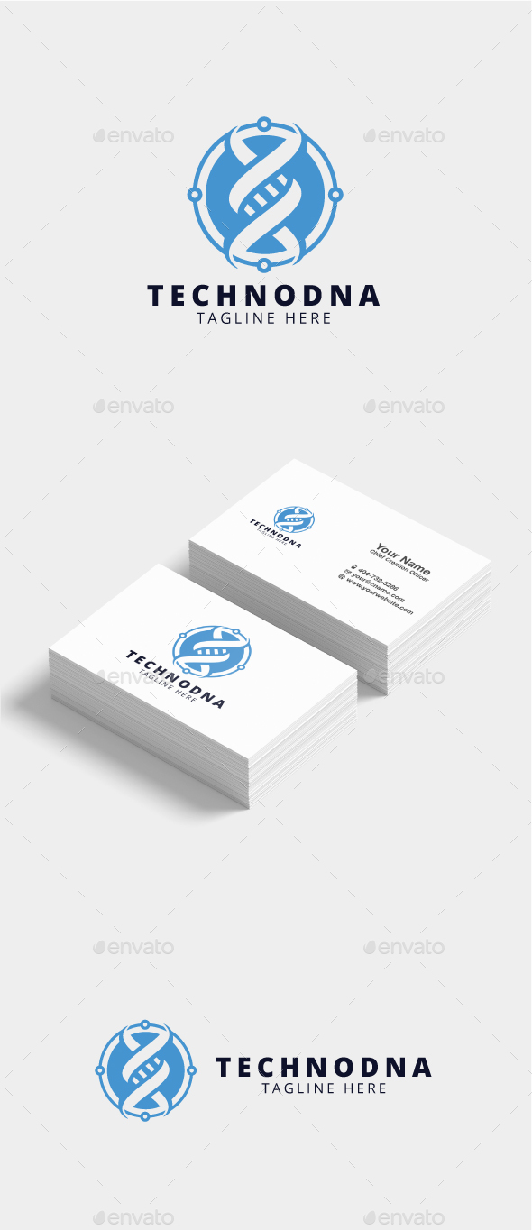 Technodna Dna Logo - Vector Abstract