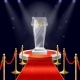 Vector Podium with Glass Tribune for Speaking