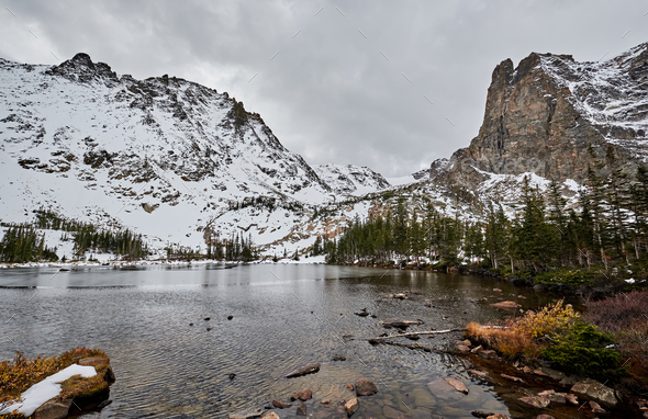 Lake Helene, Rocky Mountains, Colorado, USA. - Stock Photo - Images