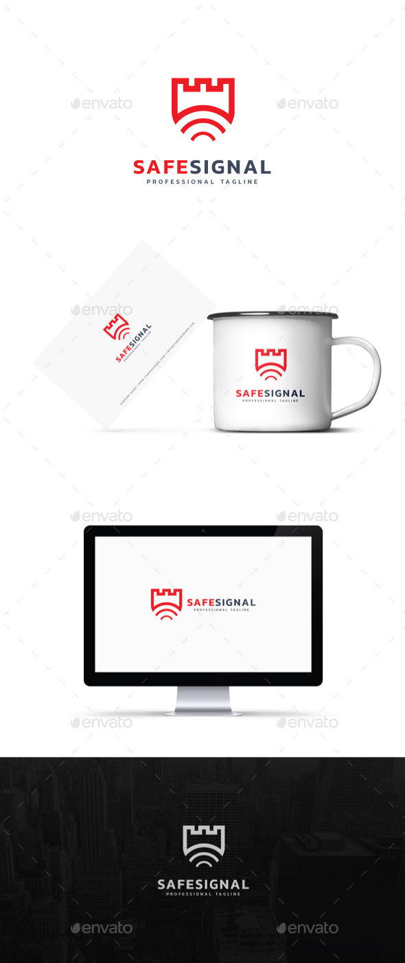Safe Signal Logo - Abstract Logo Templates