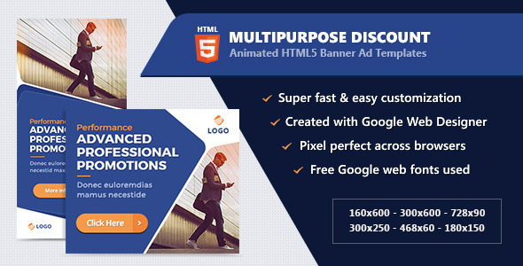 HTML5 Animated Banner - CodeCanyon 21718956