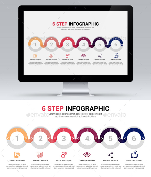 6 Step Infographic - Infographics