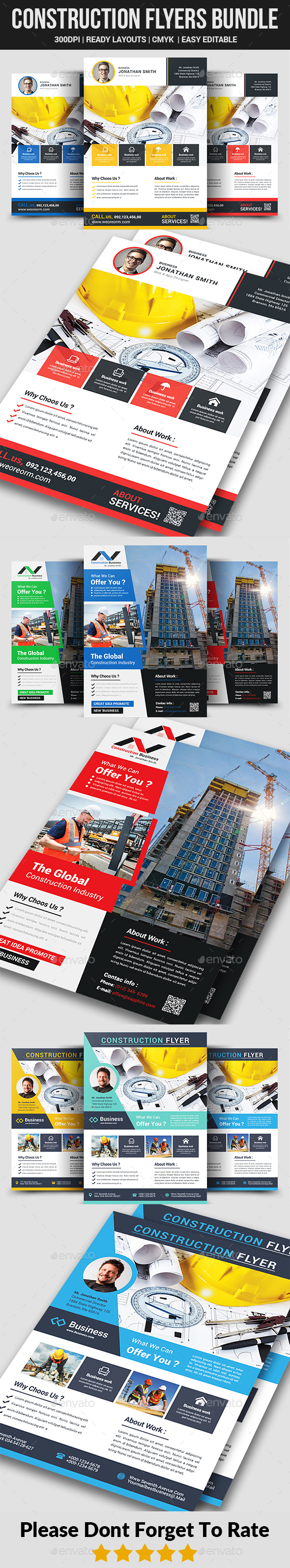 Construction Flyers Bundle - Corporate Flyers