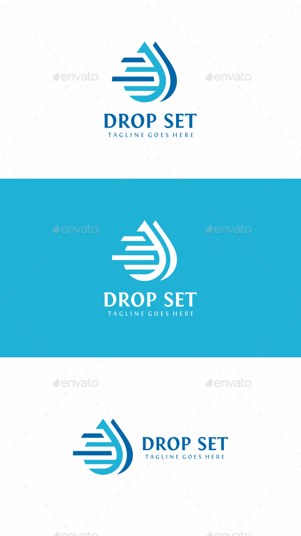 Drop Set Logo - Symbols Logo Templates