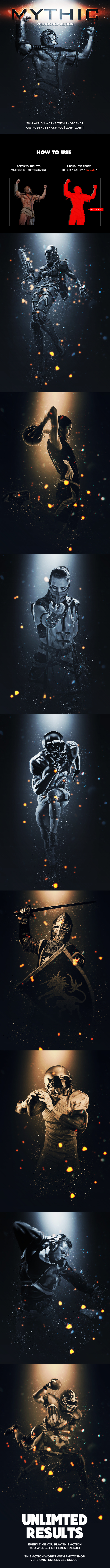 Mythic Photoshop Action - Photo Effects Actions