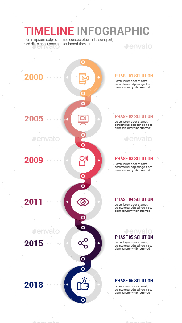 Circle Timeline infographic - Infographics