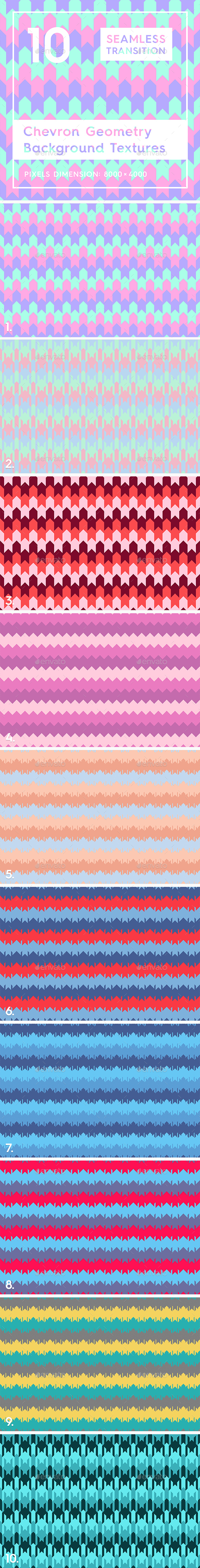 10 Chevron Geometry Backgrounds - Patterns Backgrounds