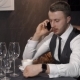 Businessman Is Calling Somebody in Cafe - VideoHive Item for Sale