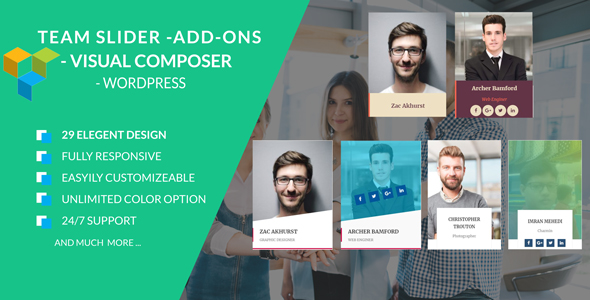 Team Slider | Team Showcase | Team Builder | Team Member Slider - WPBakery Page Builder (Visual Co - CodeCanyon Item for Sale