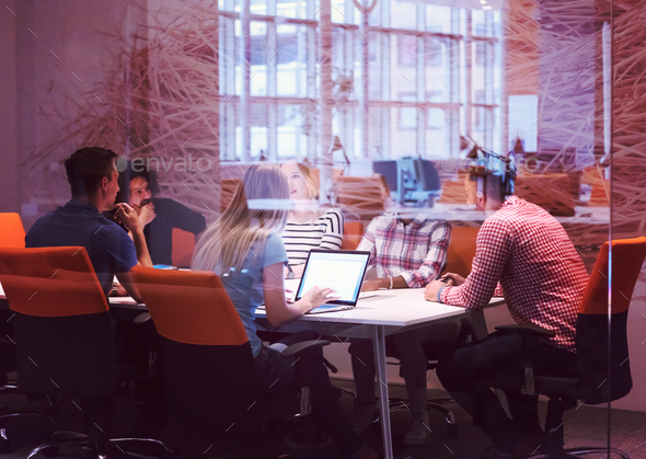 Multiethnic startup business team on meeting - Stock Photo - Images