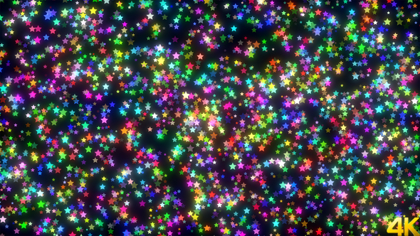 Colorful Valentine Stars 4k alt