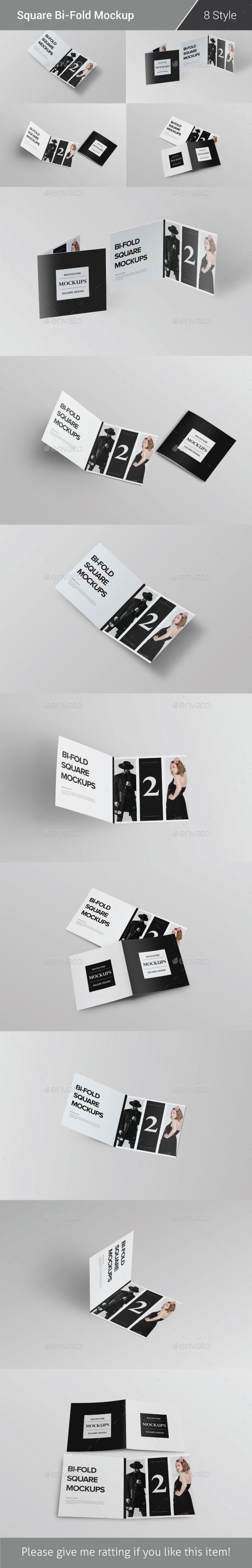 Bi-Fold Brochure Mock-Up Pack - Brochures Print