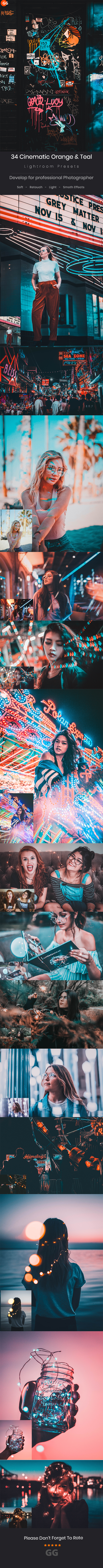 34 Cinematic Orange & Teal Look Lightroom Preset V3 - Cinematic Lightroom Presets