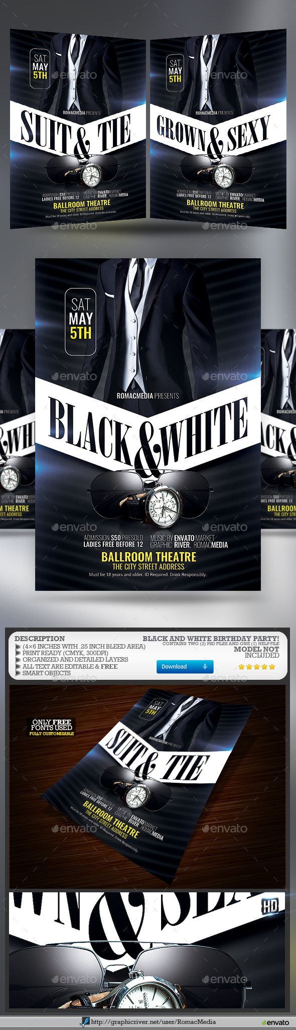 Black and White Birthday Party - Clubs & Parties Events