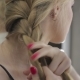 Beautiful Girl Ties Her Hair in Pigtails - VideoHive Item for Sale