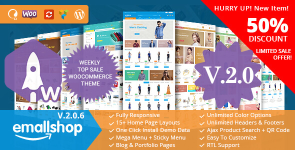 EmallShop - Responsive Multipurpose WooCommerce Theme - WooCommerce eCommerce