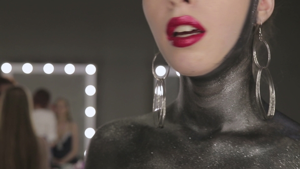 Fashion Art Portrait of Beautiful Vogue Style Girl