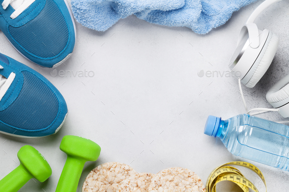 Fitness concept background - Stock Photo - Images