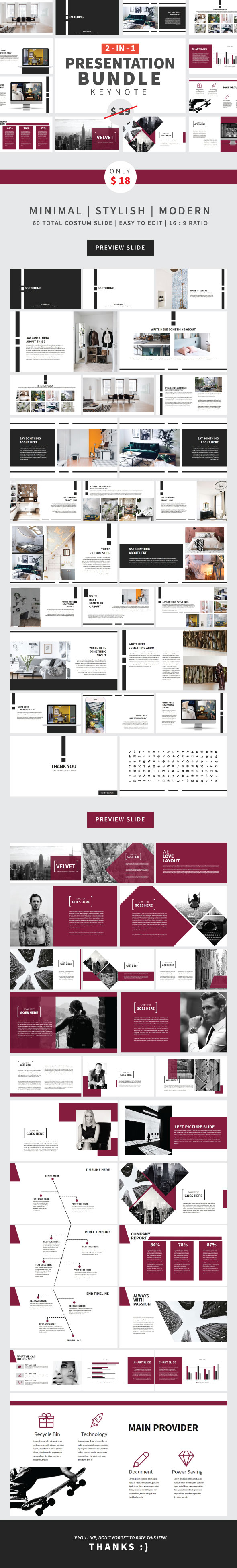 Bundle Key 2 in 1 - Creative Keynote Templates