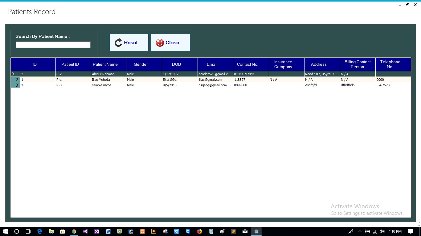 Dental Clinic Management System with full project & source code C# by A ...