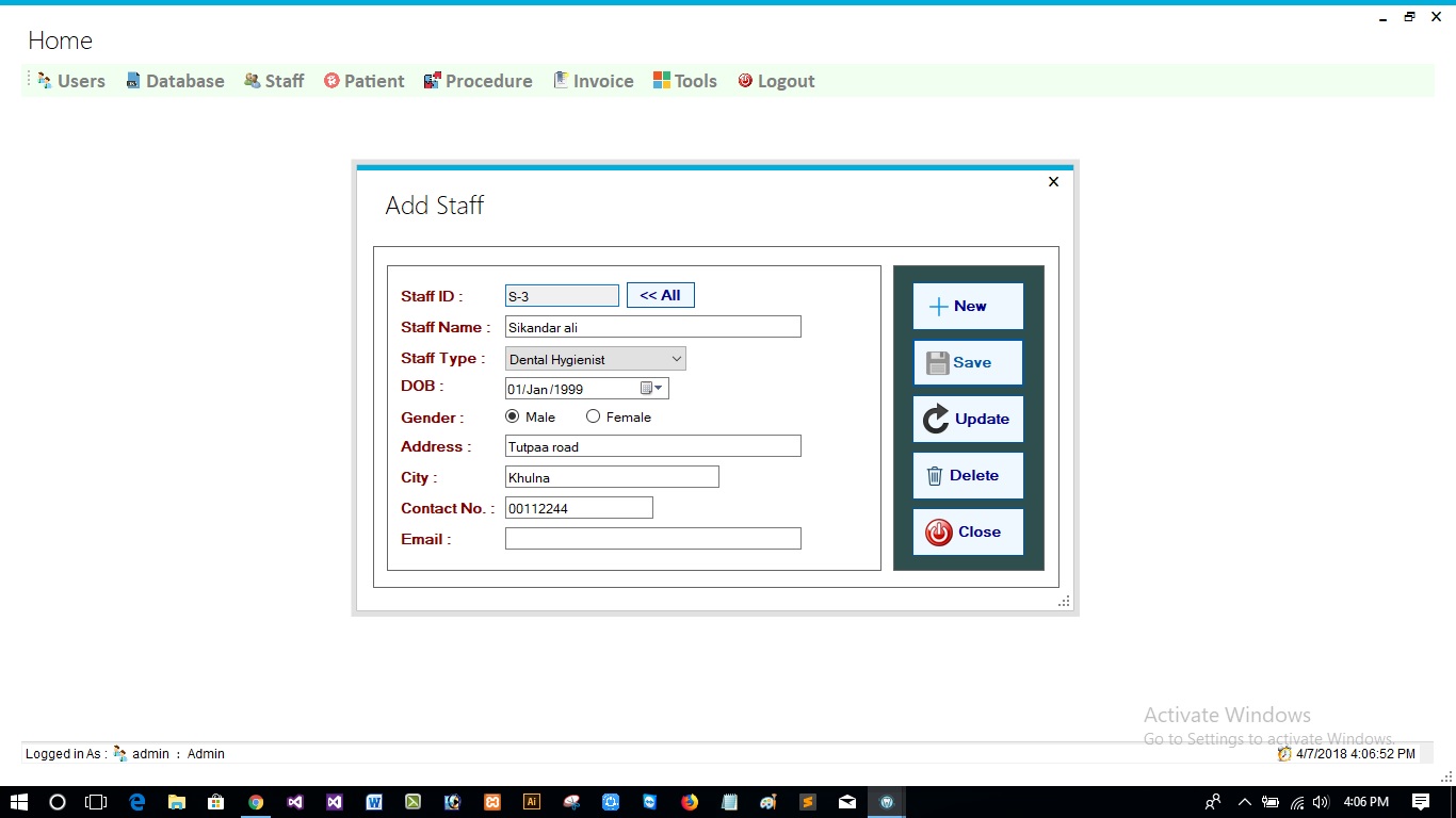 Dental Clinic Management System with full project & source code C by