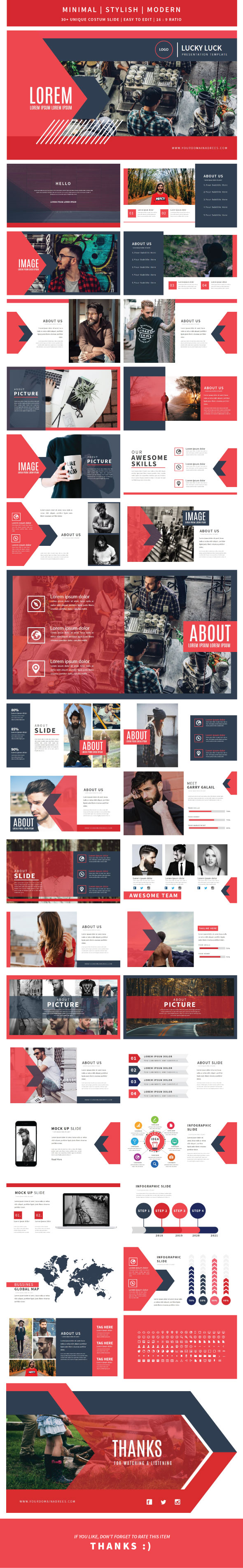 Lucky Luck Presentation Template - Creative PowerPoint Templates