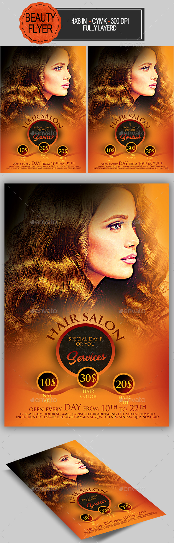 Hair Salon Flyer - Commerce Flyers