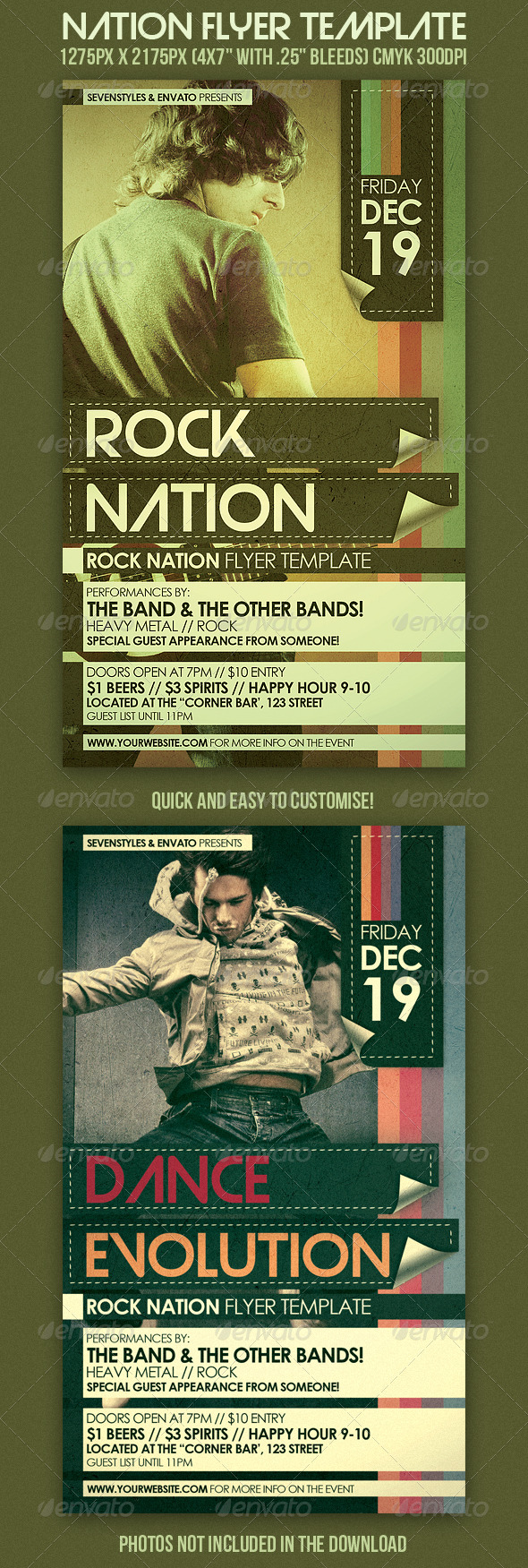 Nation Flyer Template - Clubs & Parties Events