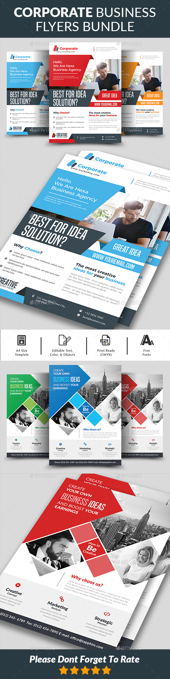 Corporate Business Flyers Bundle - Corporate Flyers