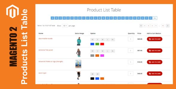 Products List Table - CodeCanyon 21728321