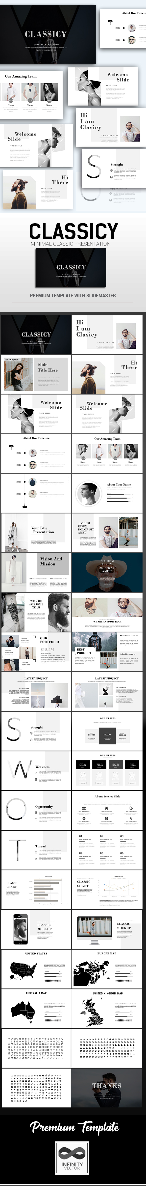 Classicy Minimal Presentation - PowerPoint Templates Presentation Templates
