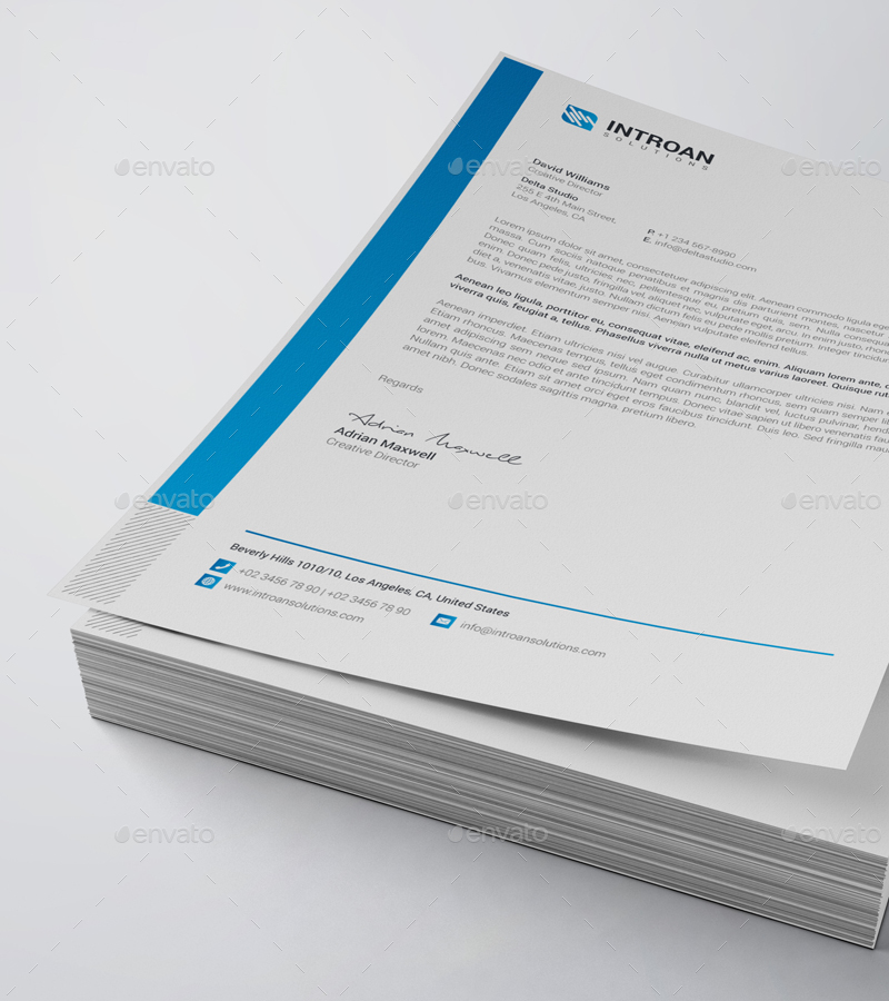 Clean Letterhead in Stationery Templates - product preview 2