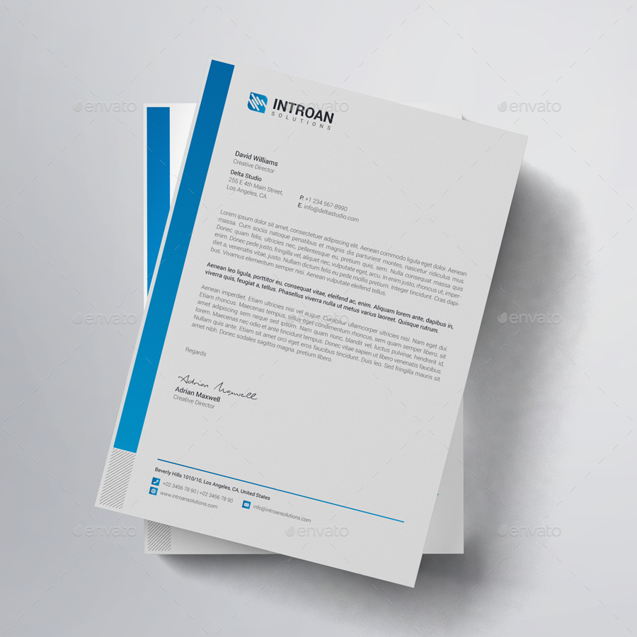 Clean Letterhead in Stationery Templates - product preview 3