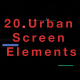20 Urban screen Elements - VideoHive Item for Sale