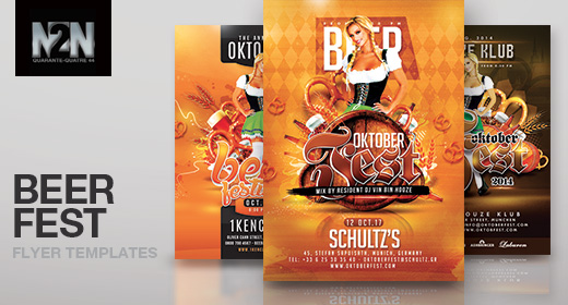n2n44 beer festival and oktober fest flyer templates