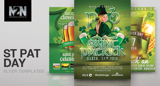 n2n44 st patrick flyer templates